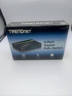Trendnet Inc Tpe-tg80g 8-port Gigabit Greennet Poe Switch New Sealed