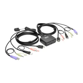 B032-hua2 Tripp Lite 2-port Kvm Switch With Hdmi Usb Audio Cables Peripheral Shari