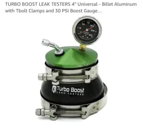 Eb-pro9-alum-2t-tire-30psi Turbo Boost Leak Testers 4 Inch Tester- 6061 Alum 30psi Gauge Tire Valve - Premium