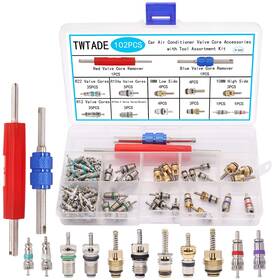 Twtade H-020 102pcs Car Air Conditioner Valve Core Ac Kit