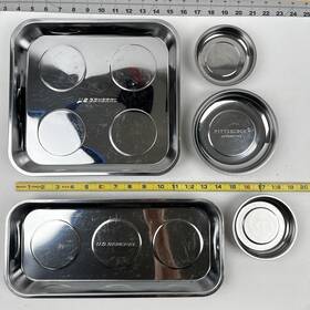 U.s. General & Pittsburgh 56802 Magnetic Parts Tray 5 Pc. Set-u.s. And Pittsburgh-used/like New