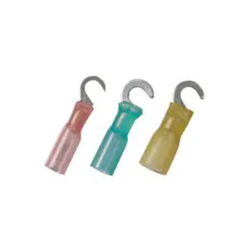 98171 United Pacific 1614 Awg 10 Stud Cs Heat Shrink Hook Terminal Blue 5 Pcs