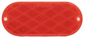 Uriah 805089480015 Trailer Reflector Self Adhesive Red Oval 4-3/8 X 1-7/8- Inch - Ul480001
