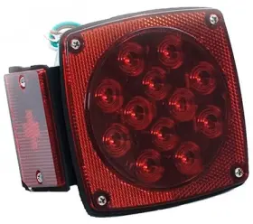 Ul840011 Uriah Products 805089840116 6 Pack Led Stop Tail And Turn Light Left-side Square 4.5- Inch
