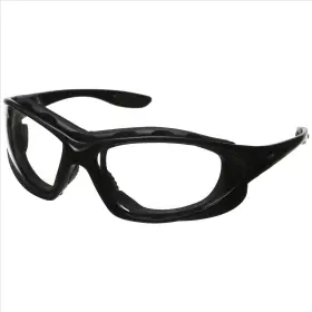 S0600 Uvex Seismic Black Frame Clear Lens