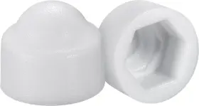 21082400 Uxcell Plastic Dome Nut Protection Cap Covers M5 Cover White