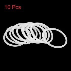 Uxcell 784958277188 10x Silicone O-rings 46mm Od 39.8mm Id 3.1mm Width Seal Gasket White