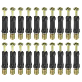 A24102900ux0129 Uxcell 45pcs 35mm Furniture Connecting Fittings Thread Bolts Dowels