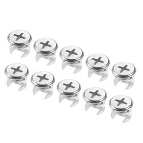Uxcell B07jhcm1b9 20pcs Furniture Cam Lock Nut Connectors Fittings 13mm X 10mm Silver