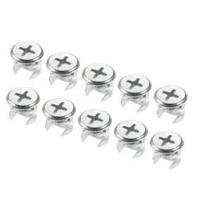 B07jhcm1b9 Uxcell 20pcs Furniture Cam Lock Nut Connectors Fittings 13mm X 10mm Silver