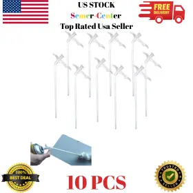 Uxely 694561350676 10pcs Spray Foam Tubes Nozzle Gap Filling Insulating Transparent