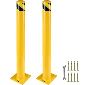 Aqz48-5.5 Vevor 48 Inch Safety Bollard 5.5 Steel Pipe Yellow