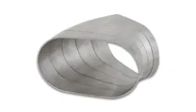 13585 Vibrant 45 Degree Horizontal Plane Oval 304ss Pie Cuts Nominal Tube 3.50in