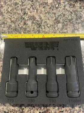 Vimimptx800 Vim Tools Imptx800 1/2 Inch Drive Impact Torx Drivers T70-t100