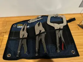 Irht82582 Vise Grip Irwin Crescent 9ln Needle Nose 10wr 4wr C11cs C-clamp Set Excellent