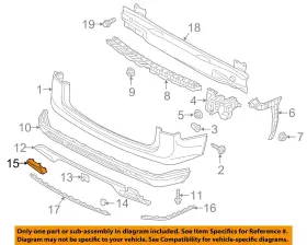 3cn807834b2zz Volkswagen Oem 21-23 Atlas Bumper Components-diffuser Tips