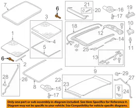 7p0898955 Volkswagen Oem Vw 11-17 Touareg Sunroof-mount Kit