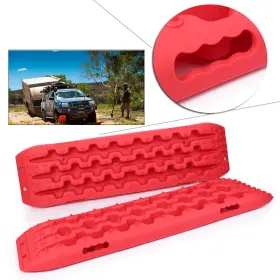 Vvipartsusa 422123513159 Recovery Traction Sand Tracks Snow Mud Track Tire Ladder 4wd Off Road Red Usa