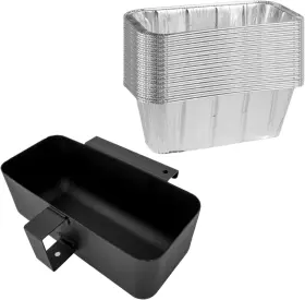 Waitcook 791107716153 Rear Grease Catcher With 20-pack Disposable Cup Bs-grease Tray Liner