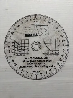Tbs-29046 Wassell Engine Timing Disc Degree Wheel 29046 Motorcycle Accessories