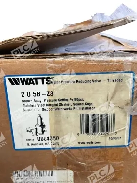 0054350 Watts 0009204 Water Pressure Reducing Valve Threaded 2 U5b-z3