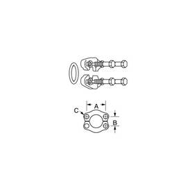 Weatherhead Sfk62-16 Crimp Hose Fittings Split Flange Kit For Eaton