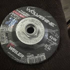 Weiler 56455 804-56455 4-1/2x 1/4 T27 Grinding Wheel A24n 5/8-11