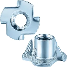 Tszlm15 Wensilon 50pcs 5/16-18 T-nut Zinc Four-jaw - For Home Hotel 5/16 Inch -18