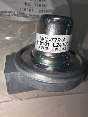 Williams 118181 / Wm778-a Pressure Protection Valve