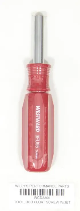 Wcd3300 Willys Carb Compatible With/replacement For - Float Bowl Tool- Red