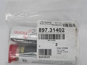 Winzer 897.31402 3/8 Inch Nptf Brass Air Brake Swivel Hose End Kit Pk 2