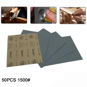 Grits1500 Wish2016 W6106 X10 9x11 Inch X50 Sanding Sheets Wet/dry Silicon Carbide Waterproof Sandpaper