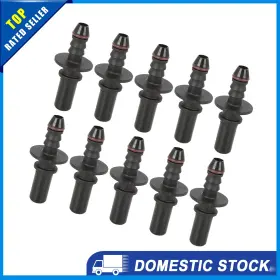 X Autohaux 726215641905 Pack Of 10 9.49mm Id6 Car Fuel Line Hose Pipe Quick Release Male Connector