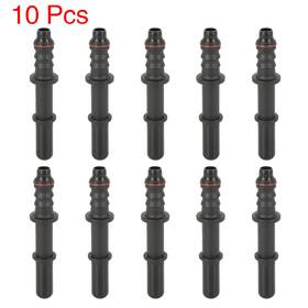 X Autohaux 752374091978 10pcs 7.89mm Id6 Fuel Line Hose Straight Quick Release Male Connector For Auto