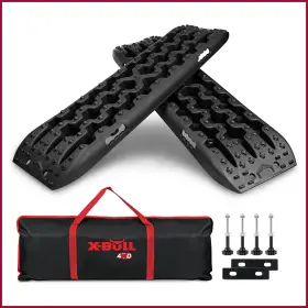 X-bull 612957899943 Recovery Traction Tracks Sand Mud Snow Track Tire Ladder 4wd Black 3 Gen