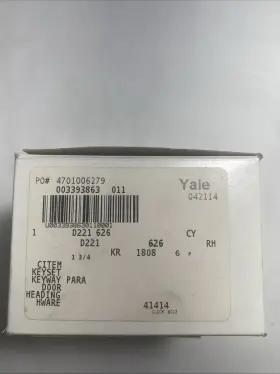 D221-626 Yale Residential Keyset