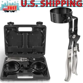 940387 Ylforest Powerbuilt Piston Ring Compressor For Car Vehicle Maintenance Clamp