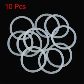 Zaplyte 784958277096 10pcs Silicone O-rings 40mm Od 33.8mm Id 3.1mm Width Seal Gasket White
