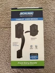 Schlage Camelot Aged Bronze Front Entry Handle FE285 716 Geo New. Price: $55.00.