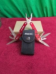 Snap-on Tools Red Multi-tool Folding Pocket Knife W/ Pliers & Pouch Used. Price: $29.77.