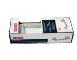 Delta Woodhurst 73250-SS Pivoting Double Post Tissue Holder Stainless Open Box. Price: $19.00.