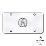 Acura Chrome Logo On License Plate - No Fill New. Price: $39.95.