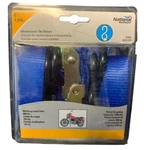 2PC Stanley National 65" Motorcycle Cargo Bike Rachet Tie Down Steel Nylon Strap New. Price: $5.00.