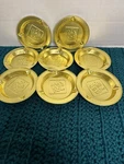8-JACK The Box Gold Tone Fast Food Ashtray Vintage Aluminum Clean Nos New. Price: $15.00.