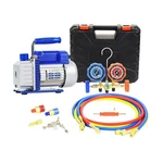 Pbautos 3CFM Vacuum Pump Set, 3-WAY Manifold Gauge Set(brass Vlave Body) New. Price: $148.99.