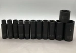 Sunex Cr-mo 1/2" Drive 6 Point Deep Impact Sockets 10MM-27MM Used. Price: $89.99.