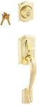 Schlage F60CAM605GEO F58 Camelot Handleset Exterior, Bright Brass (exter New. Price: $221.54.
