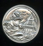 1.21OZ Haunted By Greed #11/31 All-chips Barrely Living .999 Fine Silver Pour. Price: $251.00.