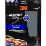 3M 32022 Wetordry Sandpaper Sheet, 1200 Grit, 9" X 11", 5 Sheets Pack New. Price: $18.73.