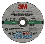 Box 50 3M 01988 General Purpose Cut-off Wheels 3"X1/6"X3/8" New Grinding. Price: $129.95.